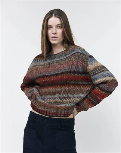 Lollys Laundry - FairhavenLL Strikpullover - Rust 
